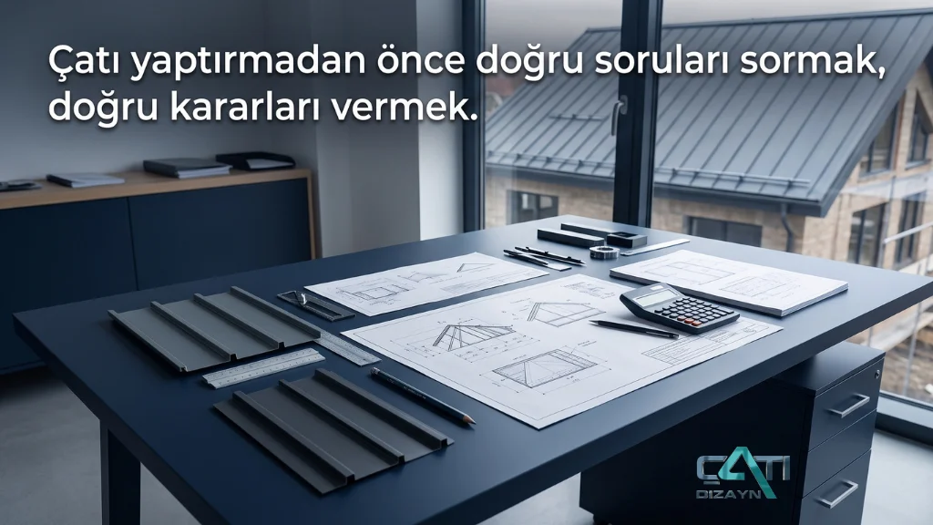 Çatı yaptırmadan önce metal kenet çatı kaplama malzemelerinin ve uygulama detaylarının incelenmesi